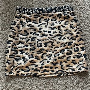 Topshop Mini Cheetah Skirt